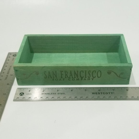 San Francisco Soap Company - Wood Display Box - Faded Green - Picture 8 of 13